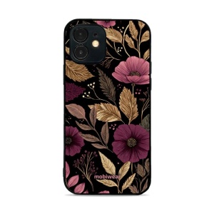 Lesklý kryt Mobiwear Glossy - Apple iPhone 12 mini - G170G Fialová kvítka