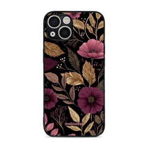 Lesklý kryt Mobiwear Glossy - Apple iPhone 13 - G170G Fialová kvítka