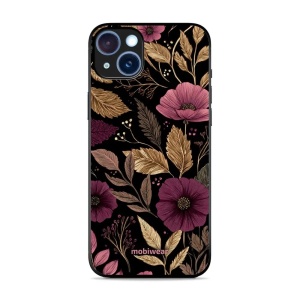 Lesklý kryt Mobiwear Glossy - Apple iPhone 15 Plus - G170G Fialová kvítka