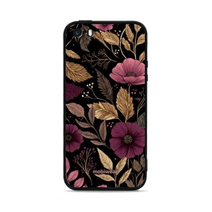 Lesklý kryt Mobiwear Glossy - Apple iPhone 5 / 5S / SE - G170G Fialová kvítka