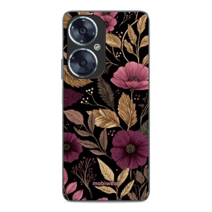 Lesklý kryt Mobiwear Glossy - Huawei Nova 11i - G170G Fialová kvítka
