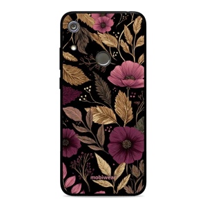 Lesklý kryt Mobiwear Glossy - Huawei Y6 2019 / Honor 8A / Huawei Y6s - G170G Fialová kvítka