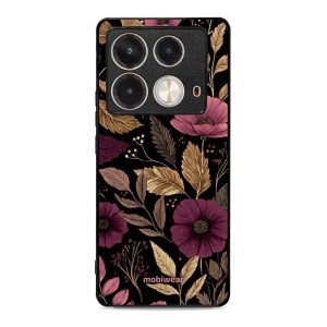 Lesklý kryt Mobiwear Glossy - Infinix Note 40 - G170G Fialová kvítka