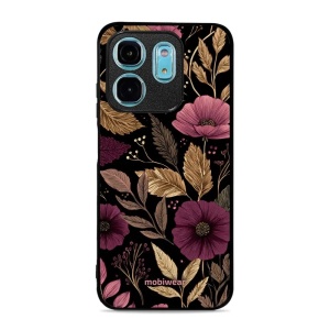 Lesklý kryt Mobiwear Glossy - Infinix Smart 9 - G170G Fialová kvítka