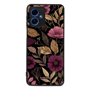 Lesklý kryt Mobiwear Glossy - Motorola Moto G54 5G - G170G Fialová kvítka