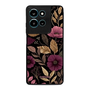 Lesklý kryt Mobiwear Glossy - Motorola Moto G75 5G - G170G Fialová kvítka