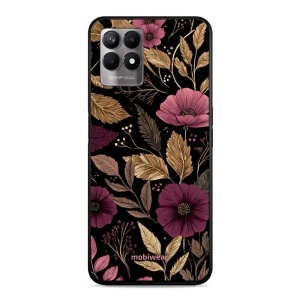 Lesklý kryt Mobiwear Glossy - Realme 8i - G170G Fialová kvítka
