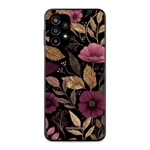 Lesklý kryt Mobiwear Glossy - Samsung Galaxy A23 / A23 5G - G170G Fialová kvítka