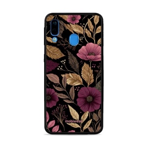 Lesklý kryt Mobiwear Glossy - Samsung Galaxy A40 - G170G Fialová kvítka