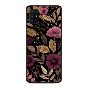 Lesklý kryt Mobiwear Glossy - Samsung Galaxy A71 - G170G Fialová kvítka