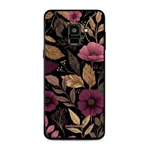 Lesklý kryt Mobiwear Glossy - Samsung Galaxy A8 (2018) - G170G Fialová kvítka