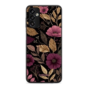 Lesklý kryt Mobiwear Glossy - Samsung Galaxy M13 - G170G Fialová kvítka