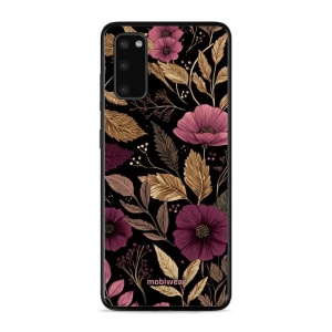 Lesklý kryt Mobiwear Glossy - Samsung Galaxy S20 - G170G Fialová kvítka