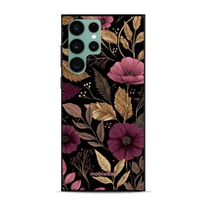 Lesklý kryt Mobiwear Glossy - Samsung Galaxy S22 Ultra - G170G Fialová kvítka