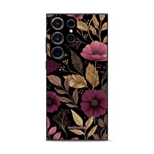 Lesklý kryt Mobiwear Glossy - Samsung Galaxy S23 Ultra - G170G Fialová kvítka