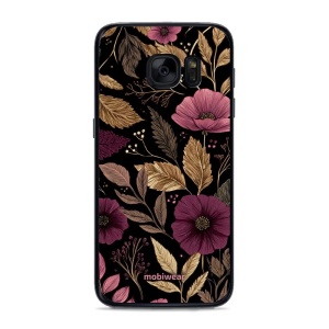 Lesklý kryt Mobiwear Glossy - Samsung Galaxy S7 - G170G Fialová kvítka