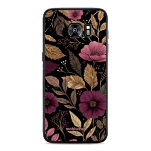 Lesklý kryt Mobiwear Glossy - Samsung Galaxy S7 Edge - G170G Fialová kvítka