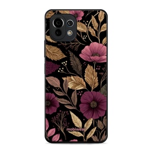 Lesklý kryt Mobiwear Glossy - Xiaomi 11 Lite 5G NE / Xiaomi Mi 11 Lite - G170G Fialová kvítka