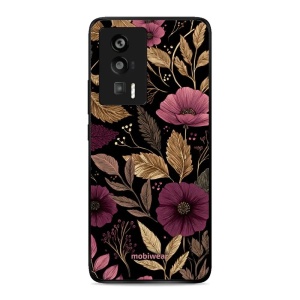 Lesklý kryt Mobiwear Glossy - Xiaomi POCO F5 Pro - G170G Fialová kvítka