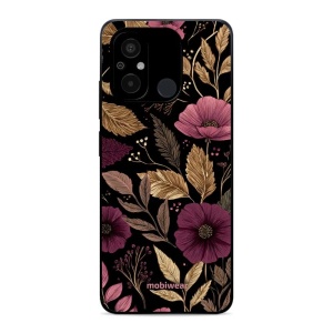 Lesklý kryt Mobiwear Glossy - Xiaomi Redmi 12C - G170G Fialová kvítka