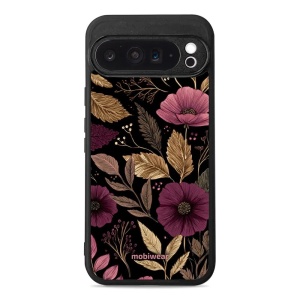 Lesklý kryt Mobiwear Glossy - Google Pixel 9 Pro XL - G170G Fialová kvítka