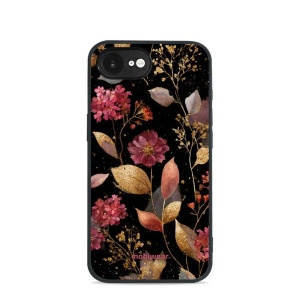 Lesklý kryt Mobiwear Glossy - Apple iPhone 16e / iPhone 17e - G171G Zlatavé lístky a květy