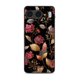 Lesklý kryt Mobiwear Glossy - OnePLus Nord 4 5G - G171G Zlatavé lístky a květy