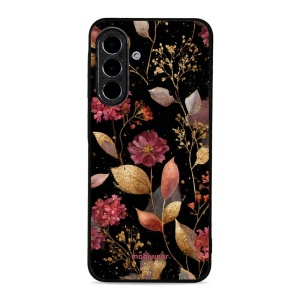 Lesklý kryt Mobiwear Glossy - Samsung Galaxy A26 5G - G171G Zlatavé lístky a květy