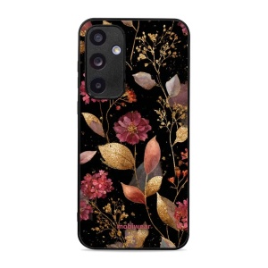 Lesklý kryt Mobiwear Glossy - Samsung Galaxy A55 5G - G171G Zlatavé lístky a květy