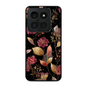 Lesklý kryt Mobiwear Glossy - Xiaomi 14 Pro - G171G Zlatavé lístky a květy
