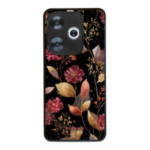 Lesklý kryt Mobiwear Glossy - Xiaomi POCO F6 - G171G Zlatavé lístky a květy