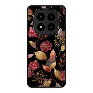 Lesklý kryt Mobiwear Glossy - Xiaomi POCO X7 - G171G Zlatavé lístky a květy
