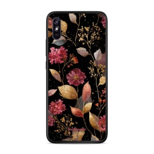 Lesklý kryt Mobiwear Glossy - Xiaomi Redmi 9A / 9AT - G171G Zlatavé lístky a květy