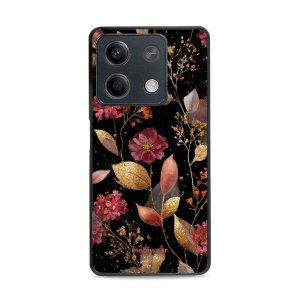 Lesklý kryt Mobiwear Glossy - Xiaomi Redmi Note 13 5G - G171G Zlatavé lístky a květy