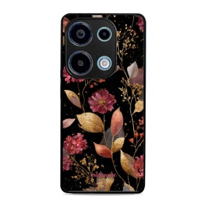 Lesklý kryt Mobiwear Glossy - Xiaomi Redmi Note 13 Pro 4G / Poco M6 Pro 4G - G171G Zlatavé lístky a květy