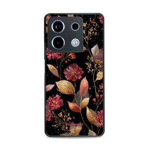Lesklý kryt Mobiwear Glossy - Xiaomi Redmi Note 13 Pro 5G / Poco X6 5G - G171G Zlatavé lístky a květy