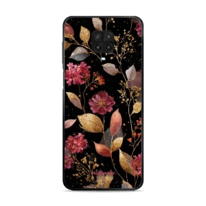 Lesklý kryt Mobiwear Glossy - Xiaomi Redmi Note 9S / 9 Pro - G171G Zlatavé lístky a květy
