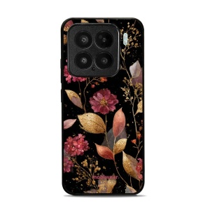 Lesklý kryt Mobiwear Glossy - Xiaomi 15 - G171G Zlatavé lístky a květy