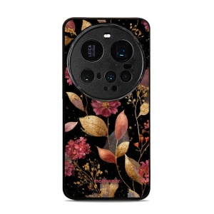 Lesklý kryt Mobiwear Glossy - Xiaomi 15 Ultra - G171G Zlatavé lístky a květy