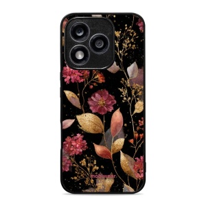 Lesklý kryt Mobiwear Glossy - Honor 400 Lite 5G - G171G Zlatavé lístky a květy