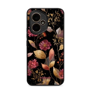 Lesklý kryt Mobiwear Glossy - Honor 400 - G171G Zlatavé lístky a květy