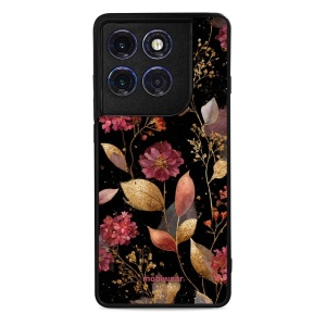 Lesklý kryt Mobiwear Glossy - Motorola Edge 60 Pro - G171G Zlatavé lístky a květy