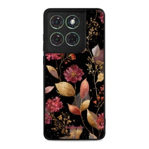 Lesklý kryt Mobiwear Glossy - Motorola Edge 60 - G171G Zlatavé lístky a květy