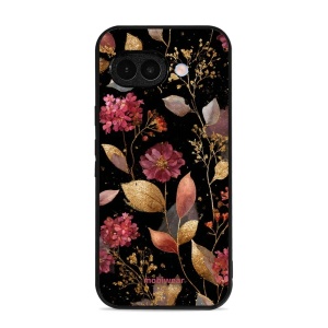 Lesklý kryt Mobiwear Glossy - Google Pixel 9A - G171G Zlatavé lístky a květy