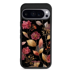 Lesklý kryt Mobiwear Glossy - Google Pixel 9 Pro - G171G Zlatavé lístky a květy