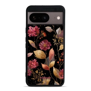 Lesklý kryt Mobiwear Glossy - Google Pixel 8 - G171G Zlatavé lístky a květy