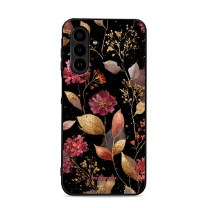 Lesklý kryt Mobiwear Glossy - Samsung Galaxy A17 / A17 5G - G171G Zlatavé lístky a květy