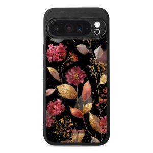 Lesklý kryt Mobiwear Glossy - Google Pixel 9 Pro XL - G171G Zlatavé lístky a květy