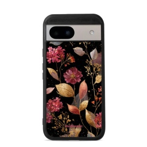 Lesklý kryt Mobiwear Glossy - Google Pixel 8A - G171G Zlatavé lístky a květy