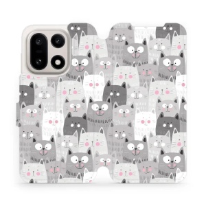 Flipové pouzdro Mobiwear - OnePlus 15 - M099P Kočičky